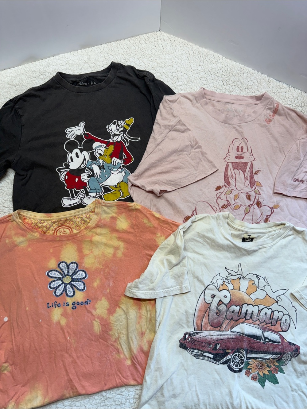 Disney Mickey & Friends Short Sleeve Tee Graphic tee bundle. Size Small.